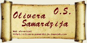 Olivera Samardžija vizit kartica